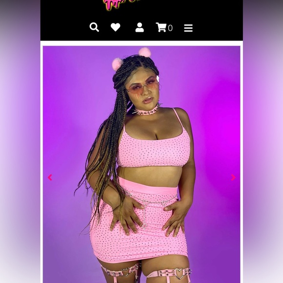 NEW! Rave wonderland love struck 2 pc set - Picture 1 of 5